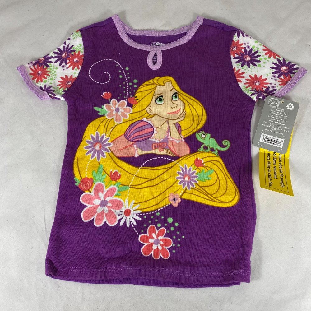 Disney Store Rapunzel Tangled Short & Shirt Pajama Set NWT - Picture 5 of 8
